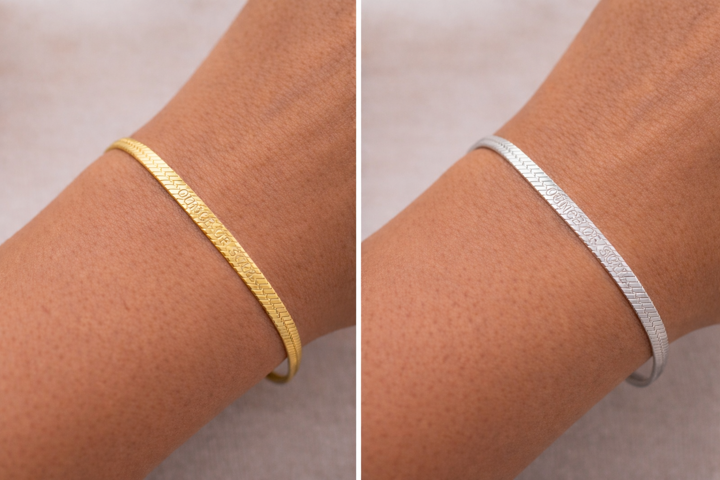 Ounce of Soul Herringbone Bracelet