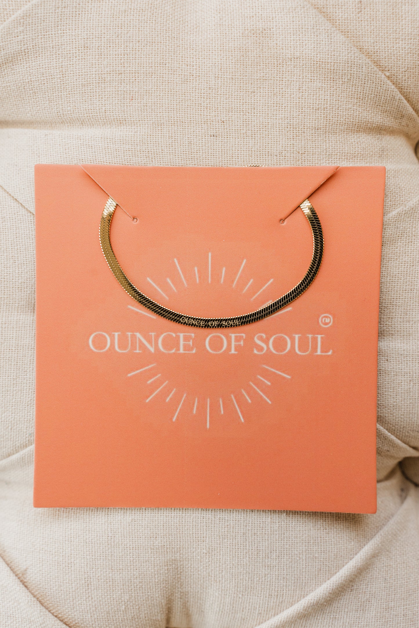 Ounce of Soul Herringbone Necklace