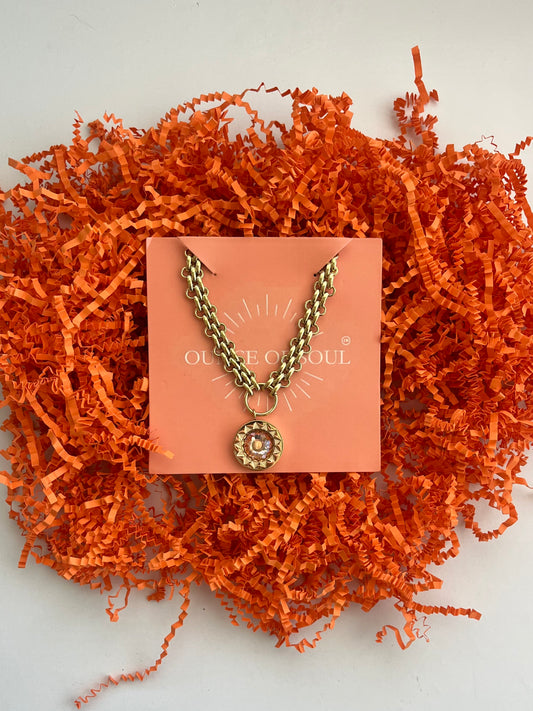 Statement Sunburst Necklace