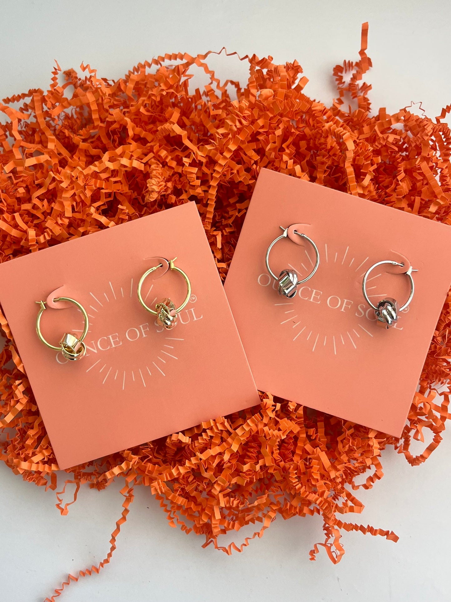 Knot Hoop Earrings