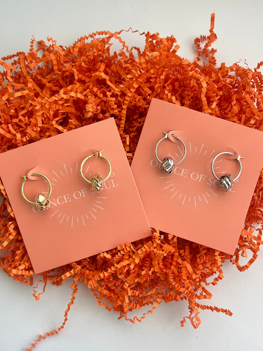Knot Hoop Earrings