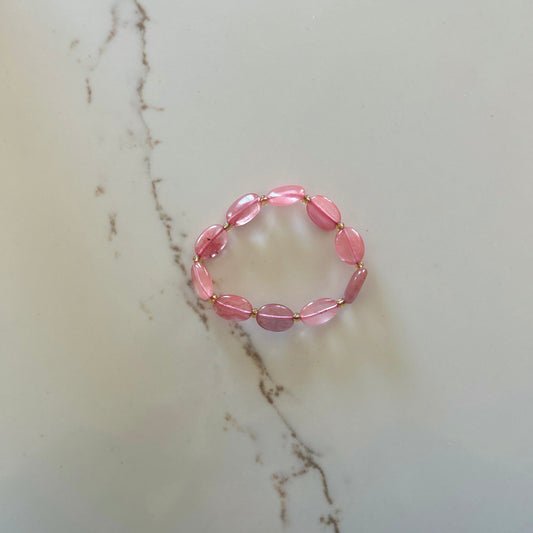 Heart Healing Cherry Quartz Bracelet