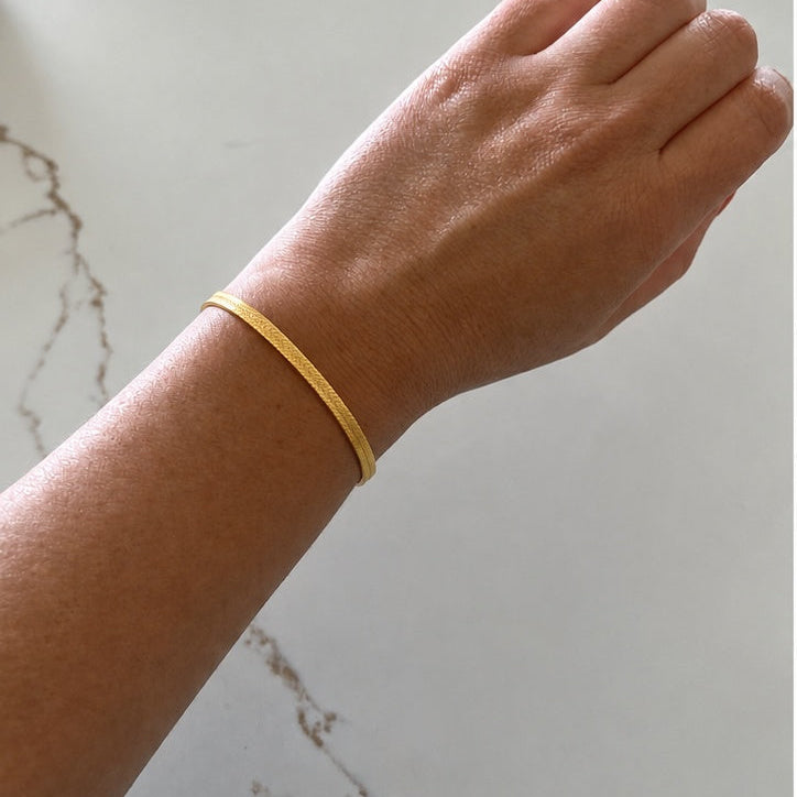 Ounce of Soul Herringbone Bracelet