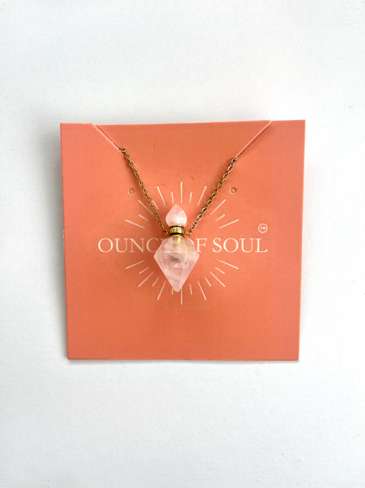 Rose Quartz Cremation Necklace